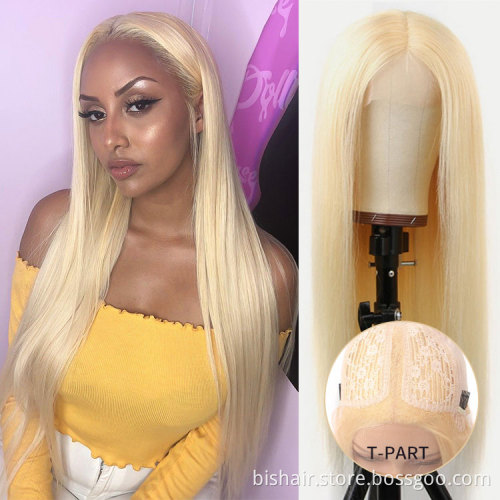 Hot Sale 613 Blonde Human Hair Wigs 30 Inch Straight 13X4x1 T Lace Front Blond Wigs